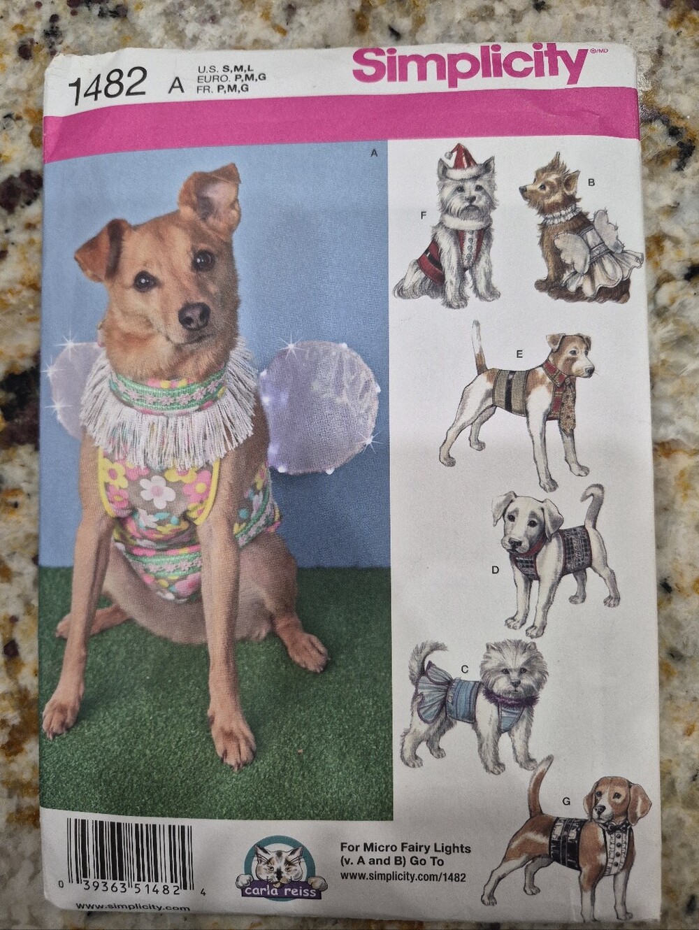Sewing Patterns Dog Cat Pet Costumes Simplicity Halloween Christmas Sweaters Etc